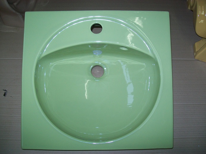 Keramag Handwaschbecken Alcina (?) 46 x 43 cm moosgrün